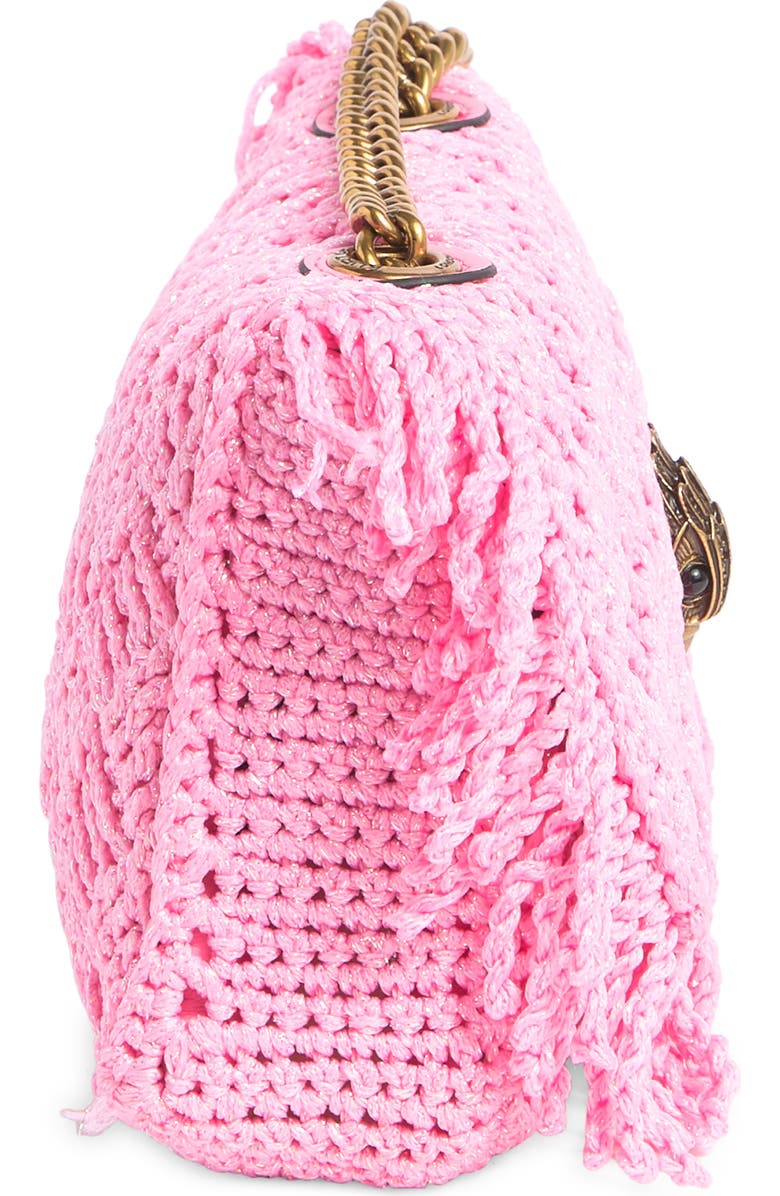 Kurt Geiger London Kensington Small Crochet Shoulder Bag, Alternate, color, Pink