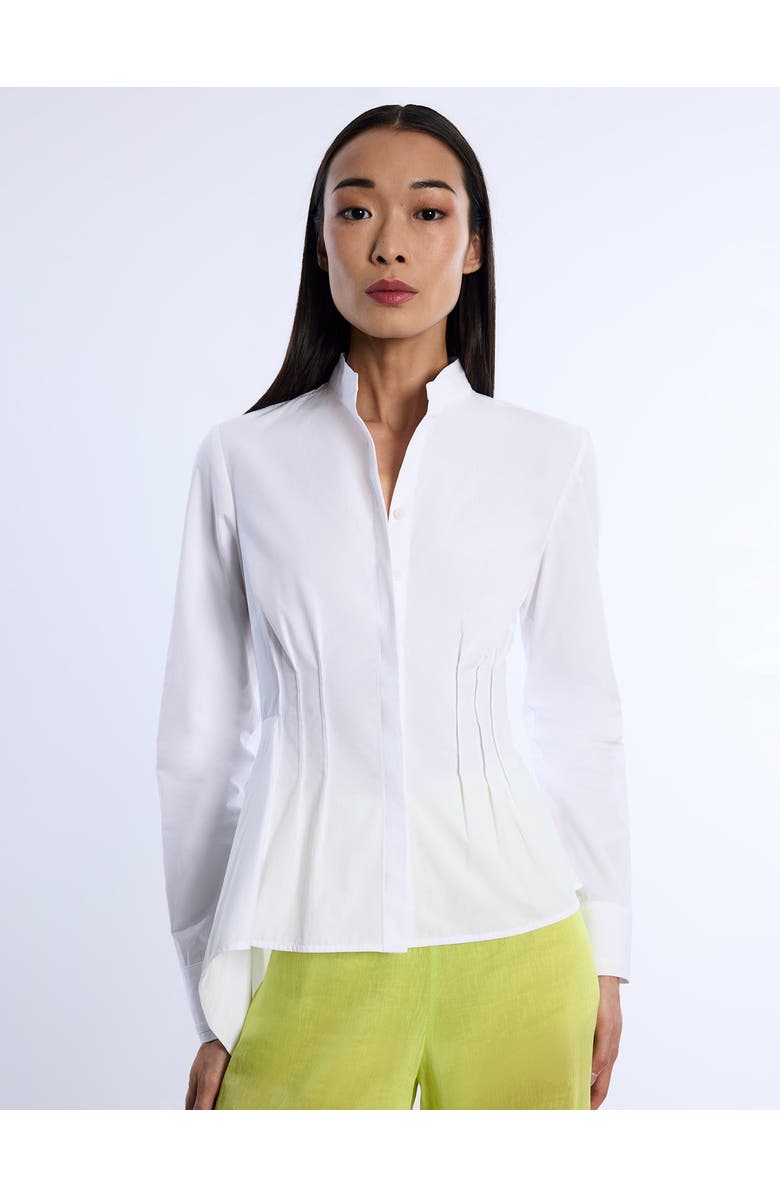 BCBGMAXAZRIA Asymmetrical Hem Shirt, Alternate, color,