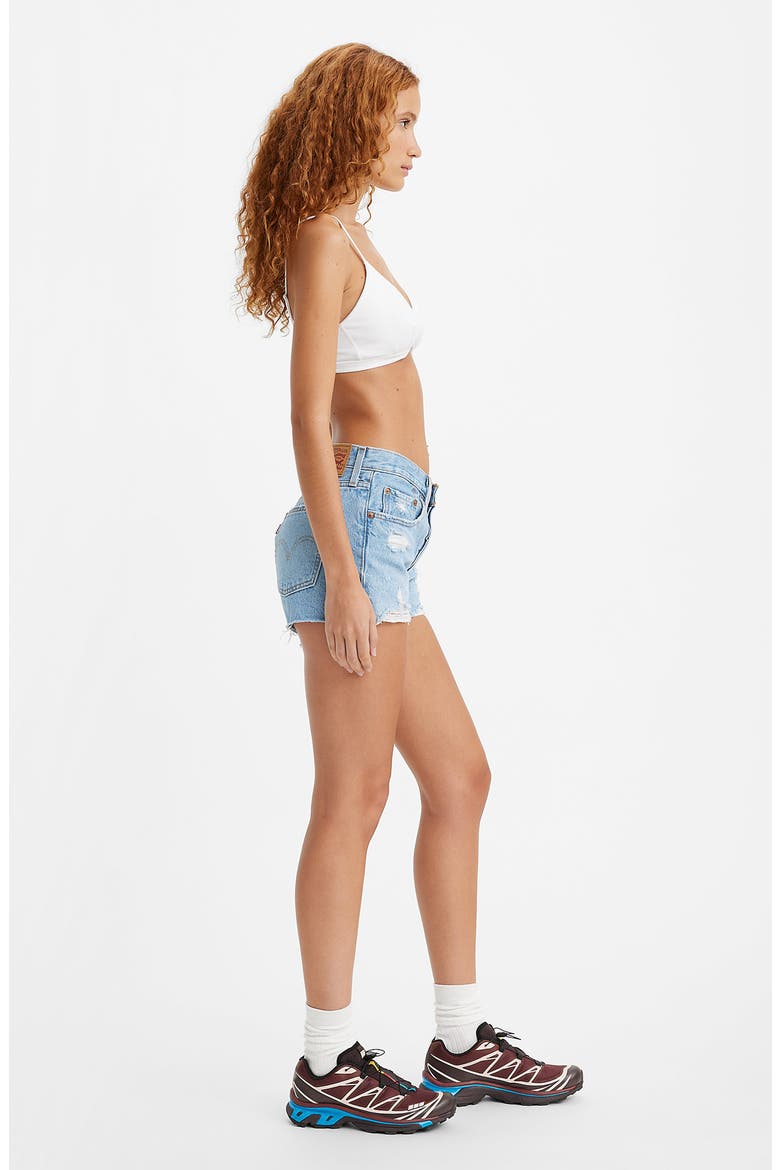 501® Original Cutoff Denim Shorts, Alternate, color, OXNARD ATHENS JUMP