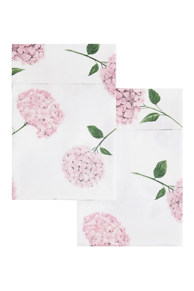 Floral 400 Thread Count Cotton Sheet Set, Alternate, color, WHITE/ PINK