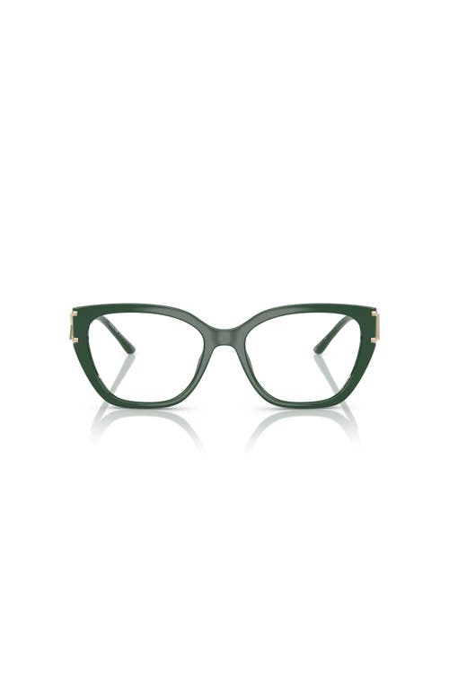 Michael Kors 54mm Square Optical Glasses In Green