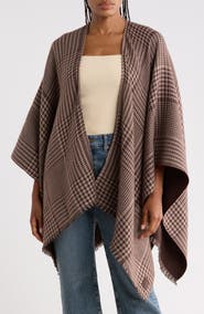 Calvin Klein Houndstooth Double Face Shawl