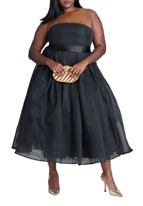 Strapless Crinoline Dress (Plus)