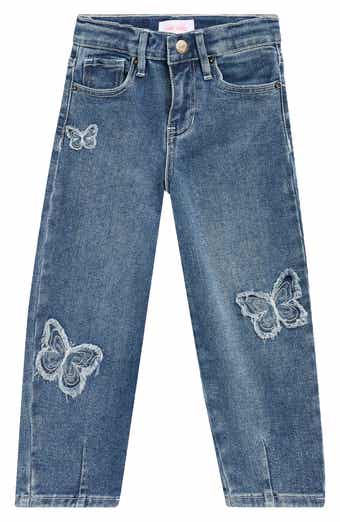 Kids' Butterfly Barrel Leg Jeans