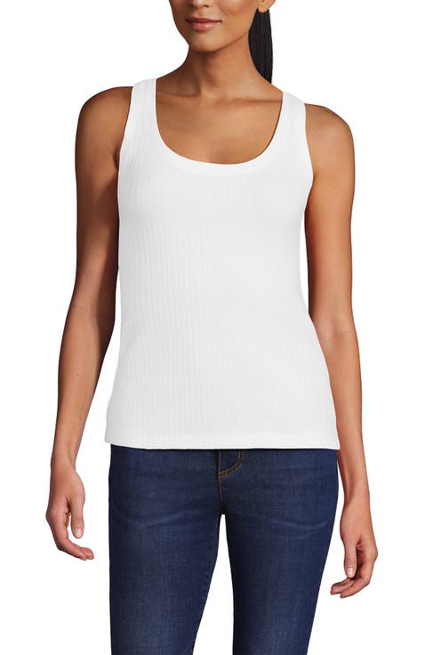 Pointelle Rib UNeck Tank