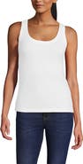 Lands' End Pointelle Rib UNeck Tank