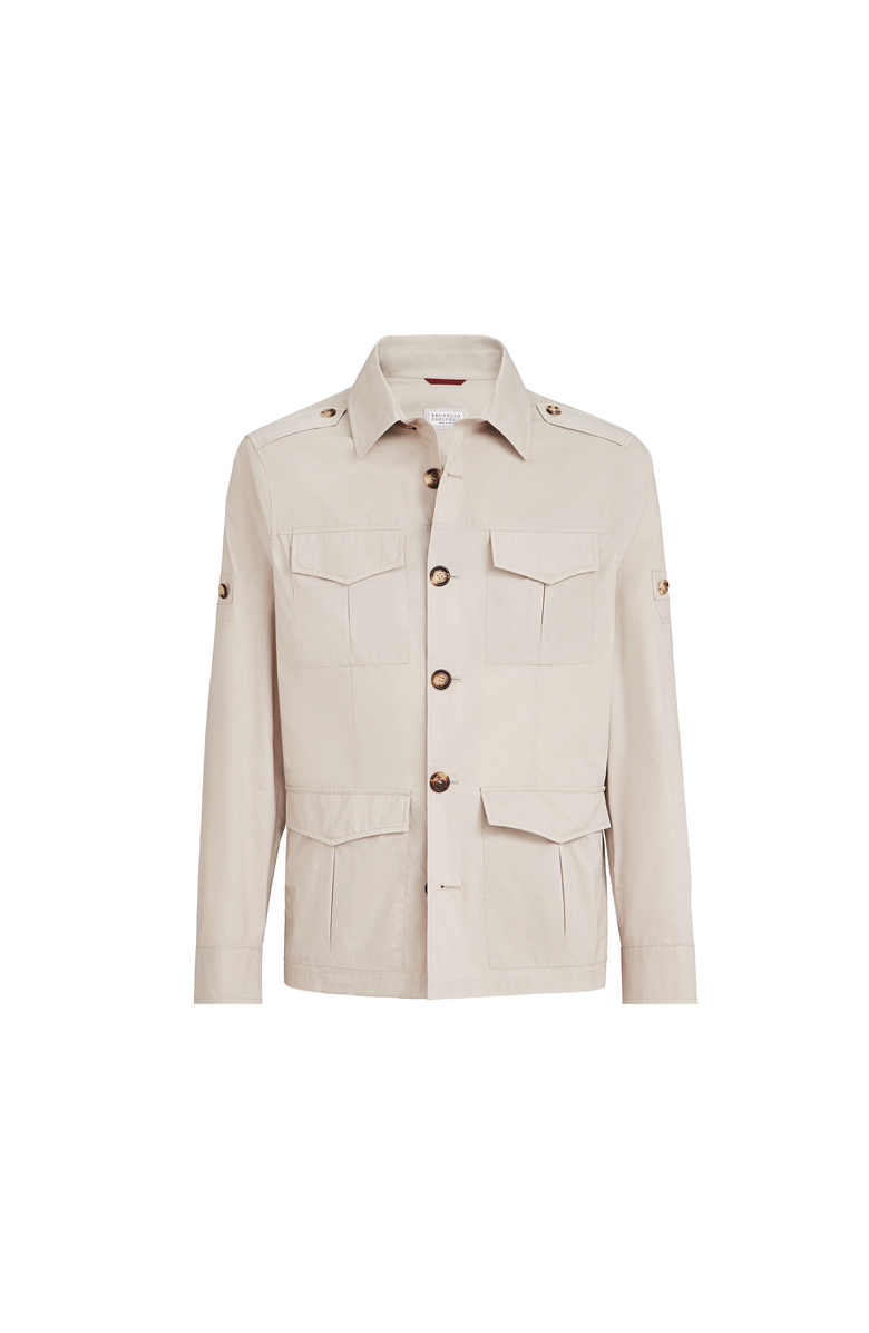 Brunello Cucinelli Water-resistant safari jacket, Main, color, Panama