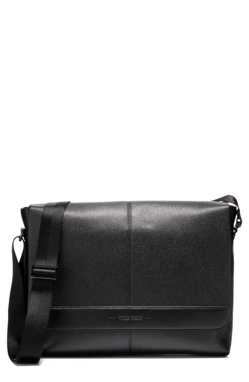 Cole Haan Triboro Leather Messenger Bag in Black at Nordstrom