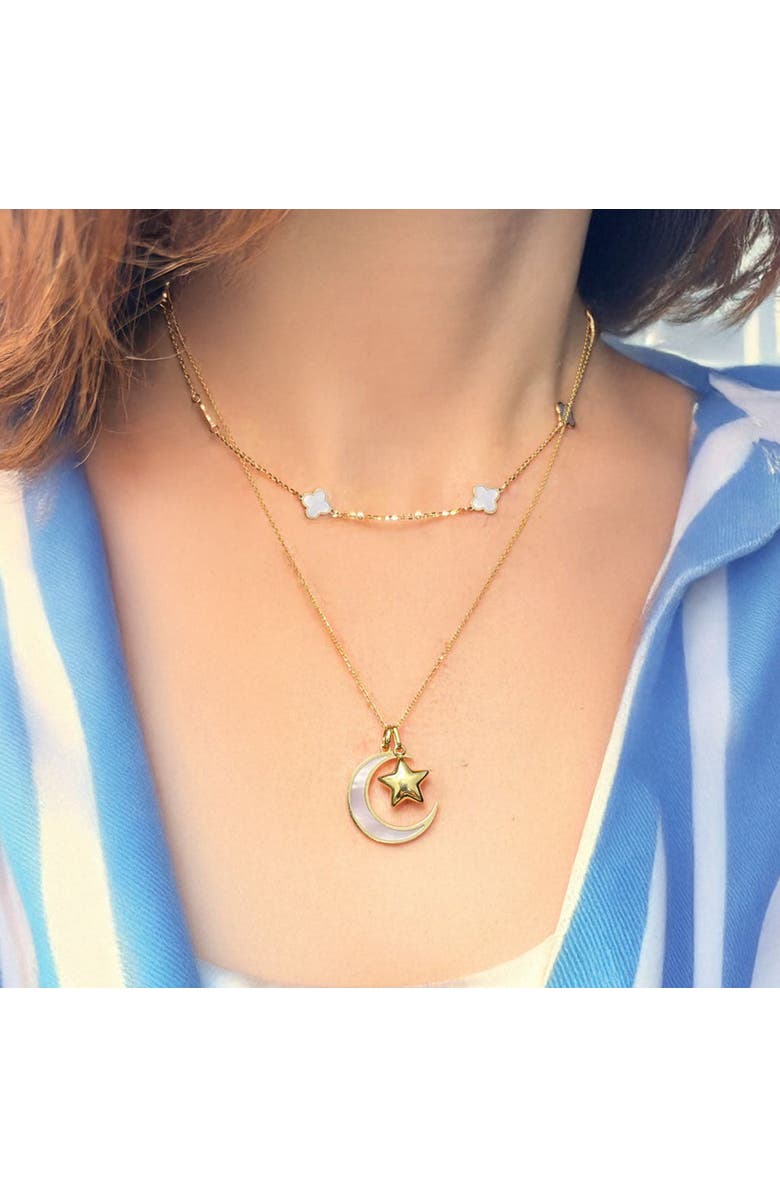 The Lovery Fine Jewelry Gold Puffy Star Charm, Alternate, color, Yellow Gold