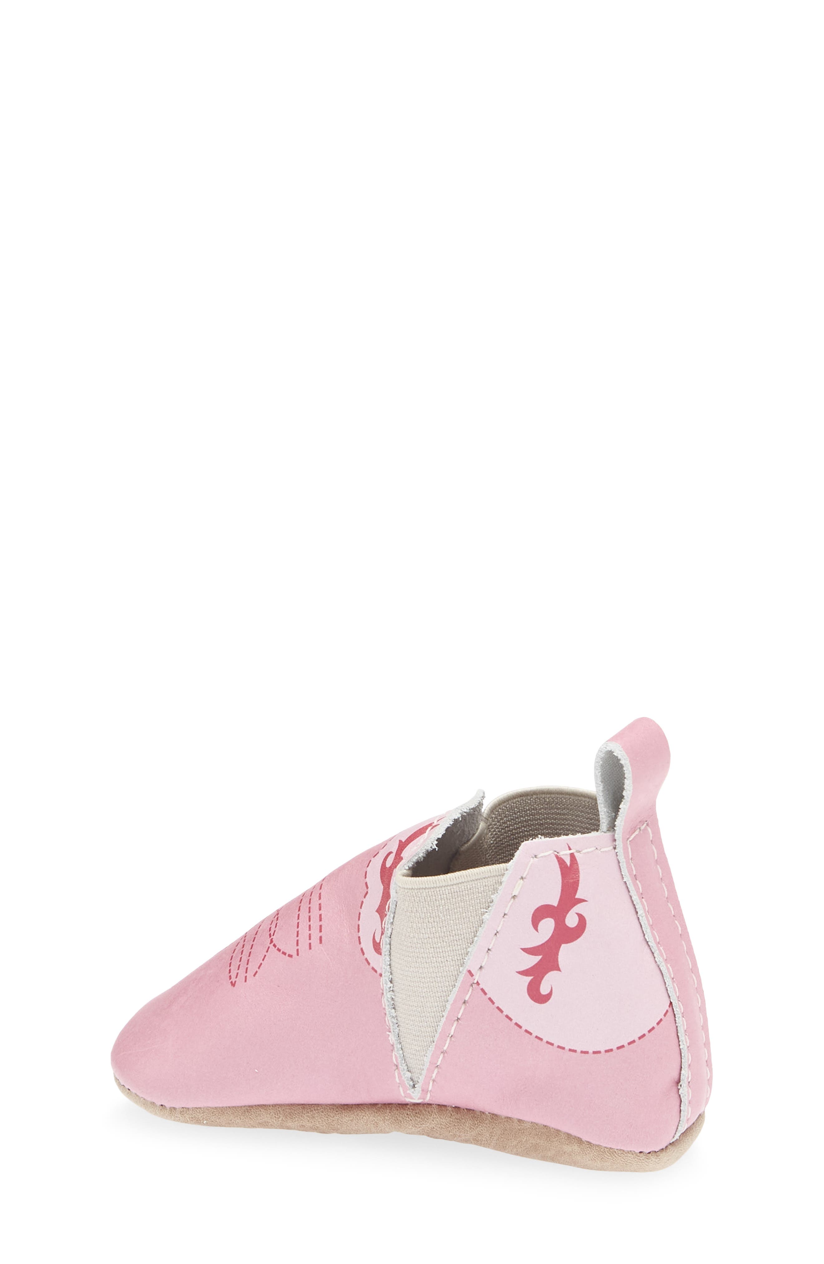 Kids' Cowboy Chelsea Leather Boot, Alternate, color, BUBBLEGUM COWBOY