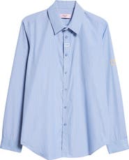 Martine Rose Classic Logo Pinstripe Button-Up Shirt