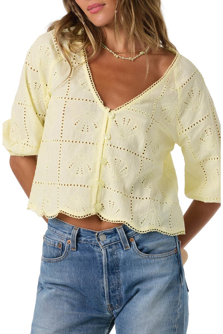 Flora Top, Alternate, color, CITRON