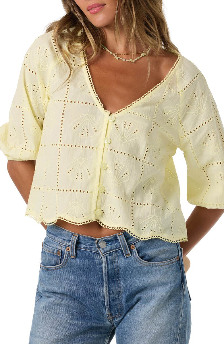 O'Neill Flora Top, Alternate, color, Citron