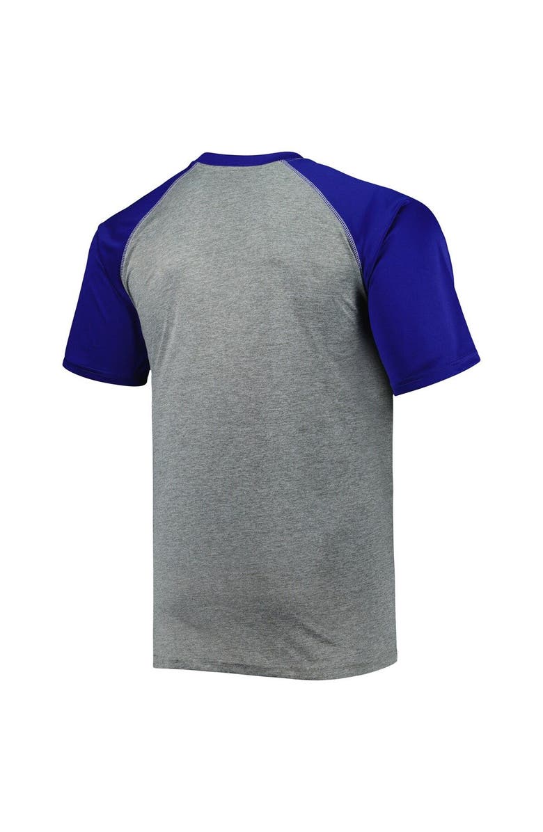 PROFILE Men's Heather Gray Tampa Bay Lightning Big & Tall Logo Raglan T-Shirt, Alternate, color, Heather Gray