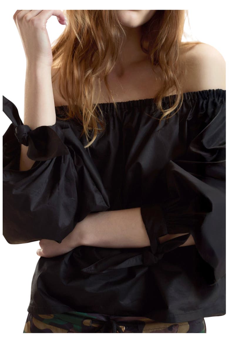 The Bunny Blouse, Alternate, color, Black
