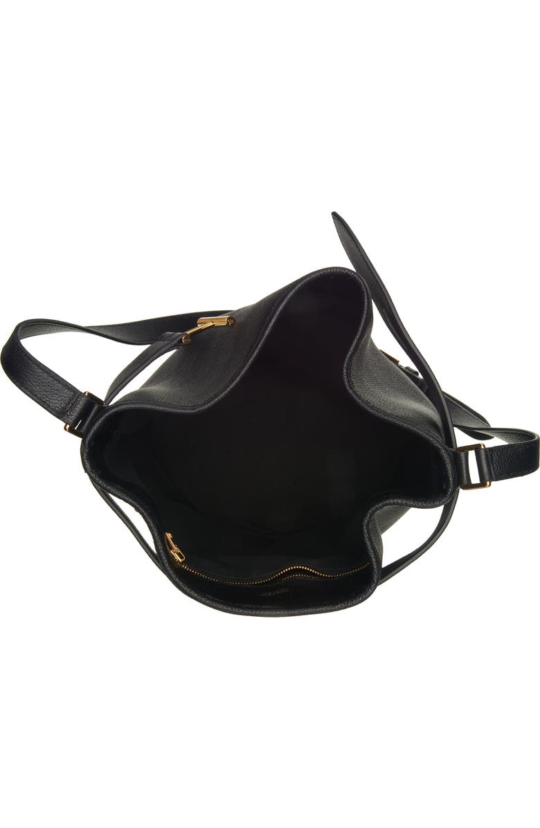 TOM FORD Medium Tara Leather Bucket Bag, Alternate, color,