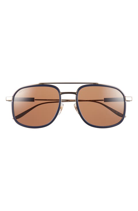 56mm Aviator Sunglasses