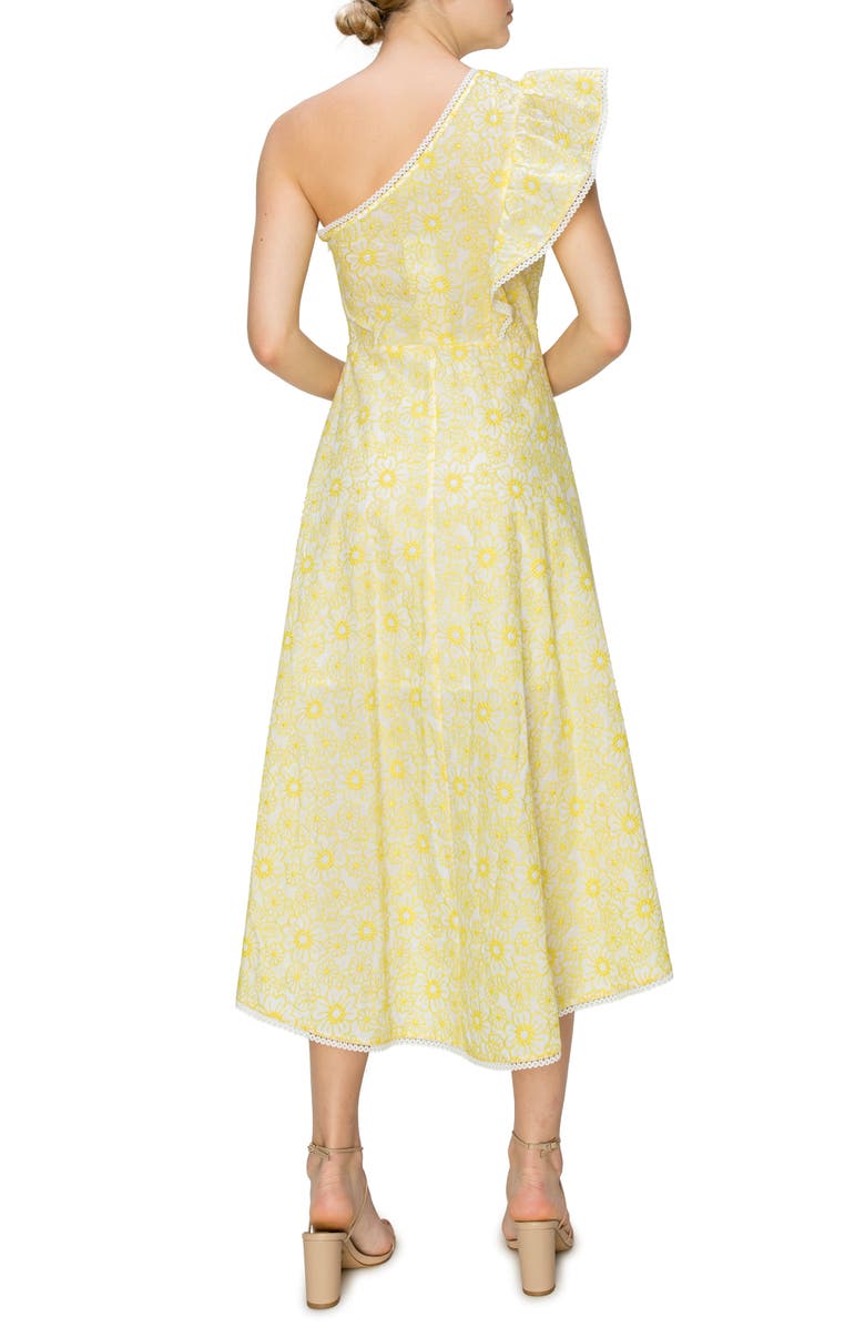 MELLODAY Floral One-Shoulder High-Low Dress, Alternate, color, 