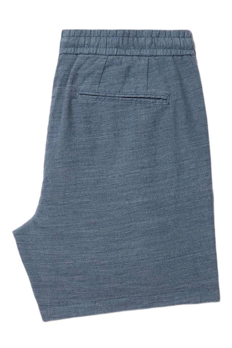 Daryl Linen Blend Drawstring Shorts, Alternate, color, OILED BLUE