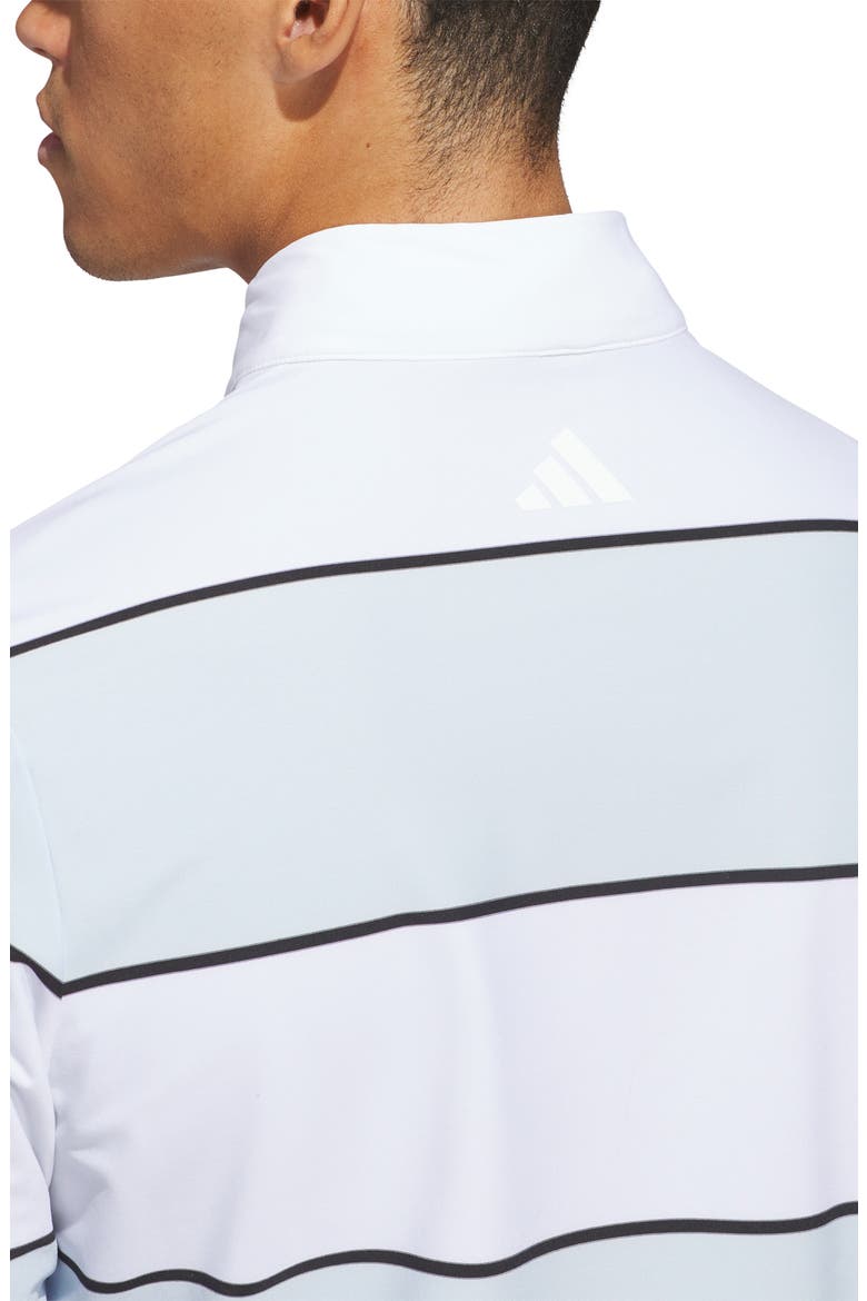 Ultimate Rugby Quarter Zip Pullover, Alternate, color, WHITE/ CRYSTAL SKY