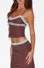 Tiger Mist Amara Lace Crop Camisole
