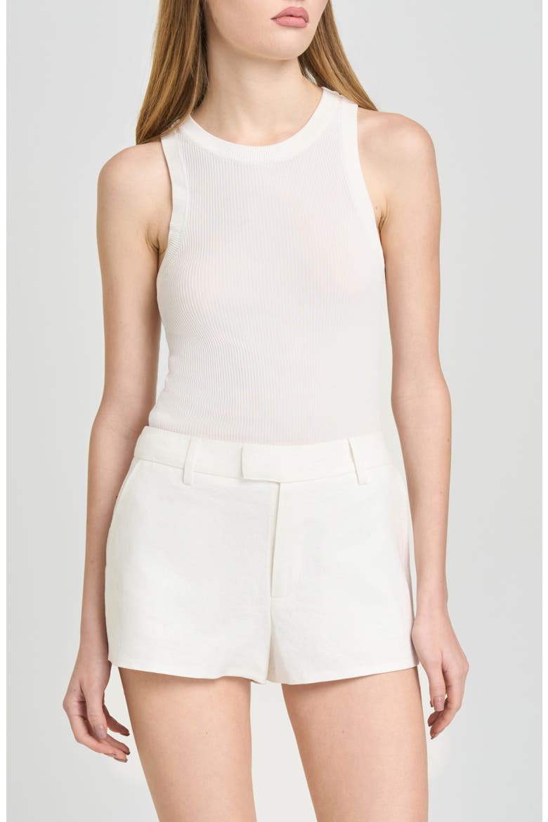 Paloma Linen Blend Shorts, Alternate, color, IVORY