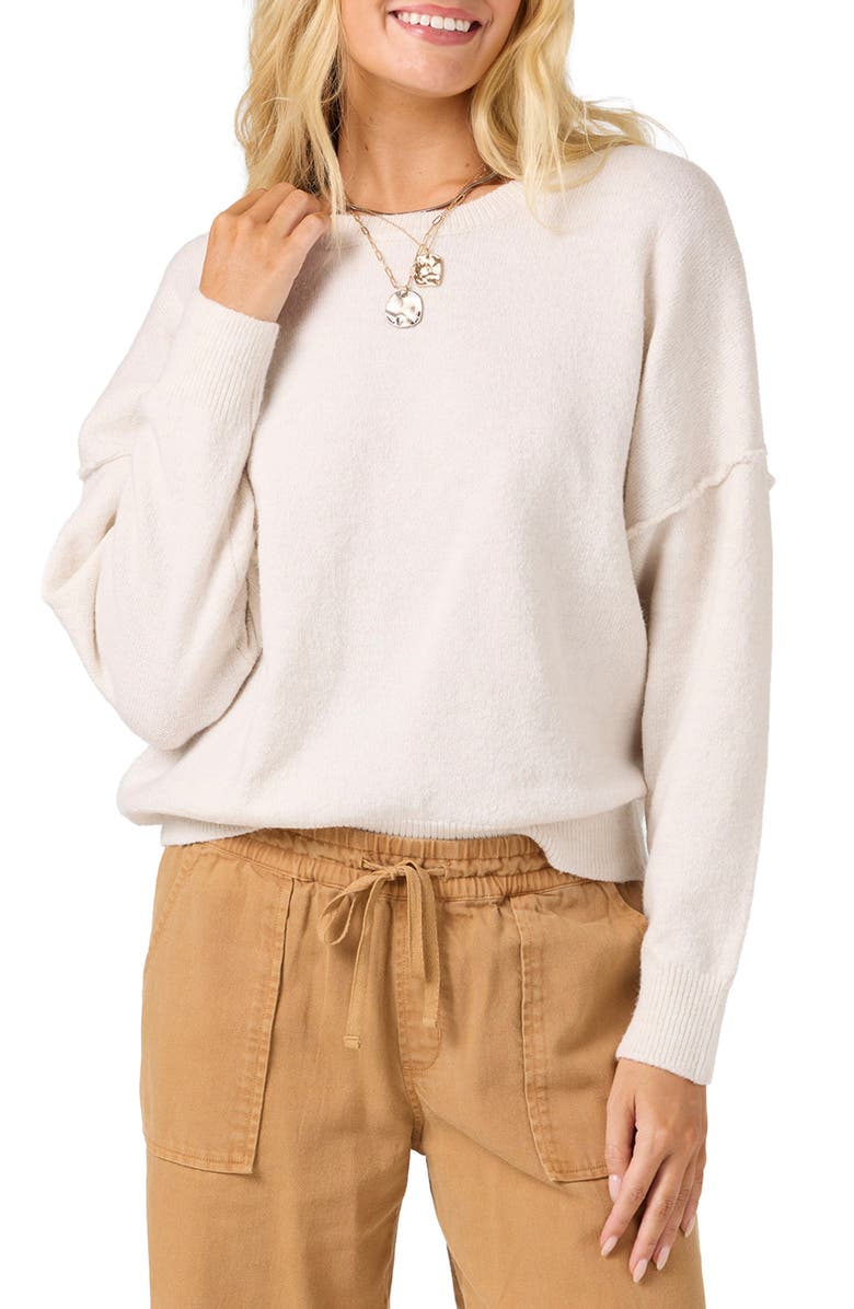 O'Neill Kari Crewneck Sweater, Main, color, Tofu