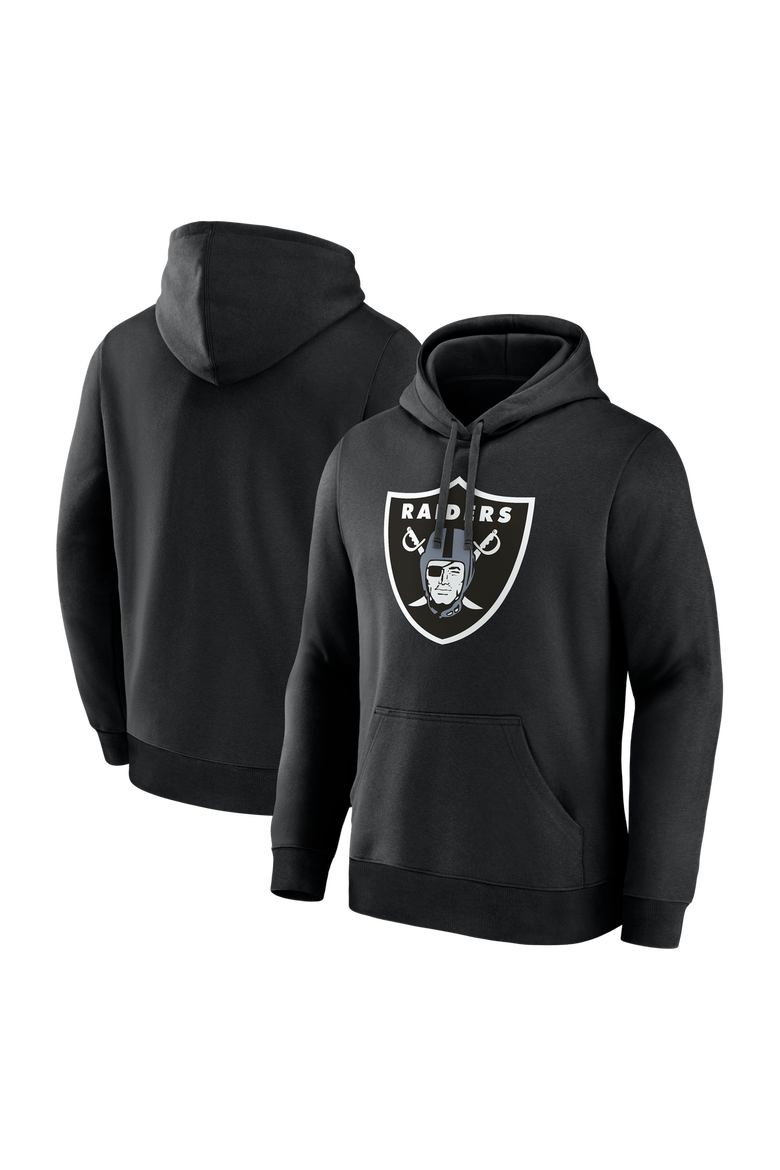 Men's Logo Athletic Black Las Vegas Raiders Primary Logo Hoodie, Main, color, Black