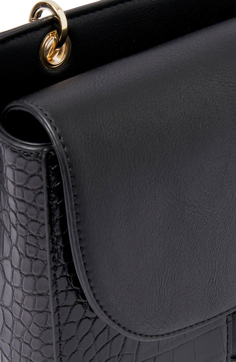 Urban Originals Darling Baby Croc Embossed Vegan Leather Crossbody Bag, Alternate, color,