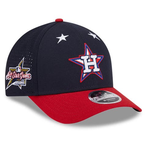 Men's New Era Navy/Red  Houston Astros 2025 MLB All-Star Game Workout 9FORTY M-Crown Adjustable Hat