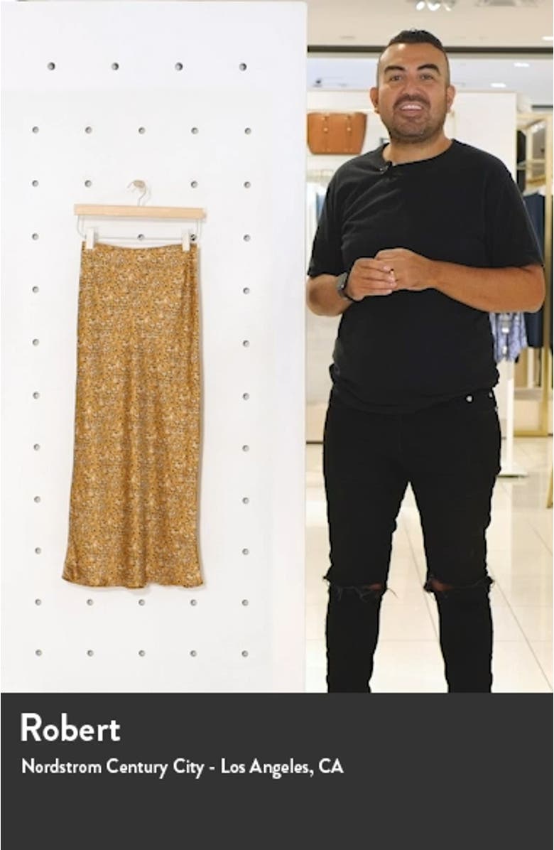 Animal Print Bias Cut Maxi Skirt, sales video thumbnail