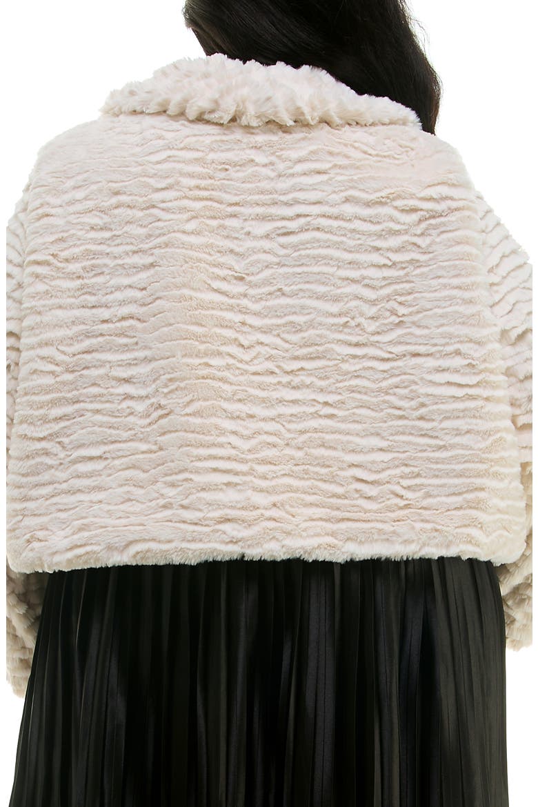 Faux Fur Bolero Jacket, Alternate, color, LIGHT CREAM