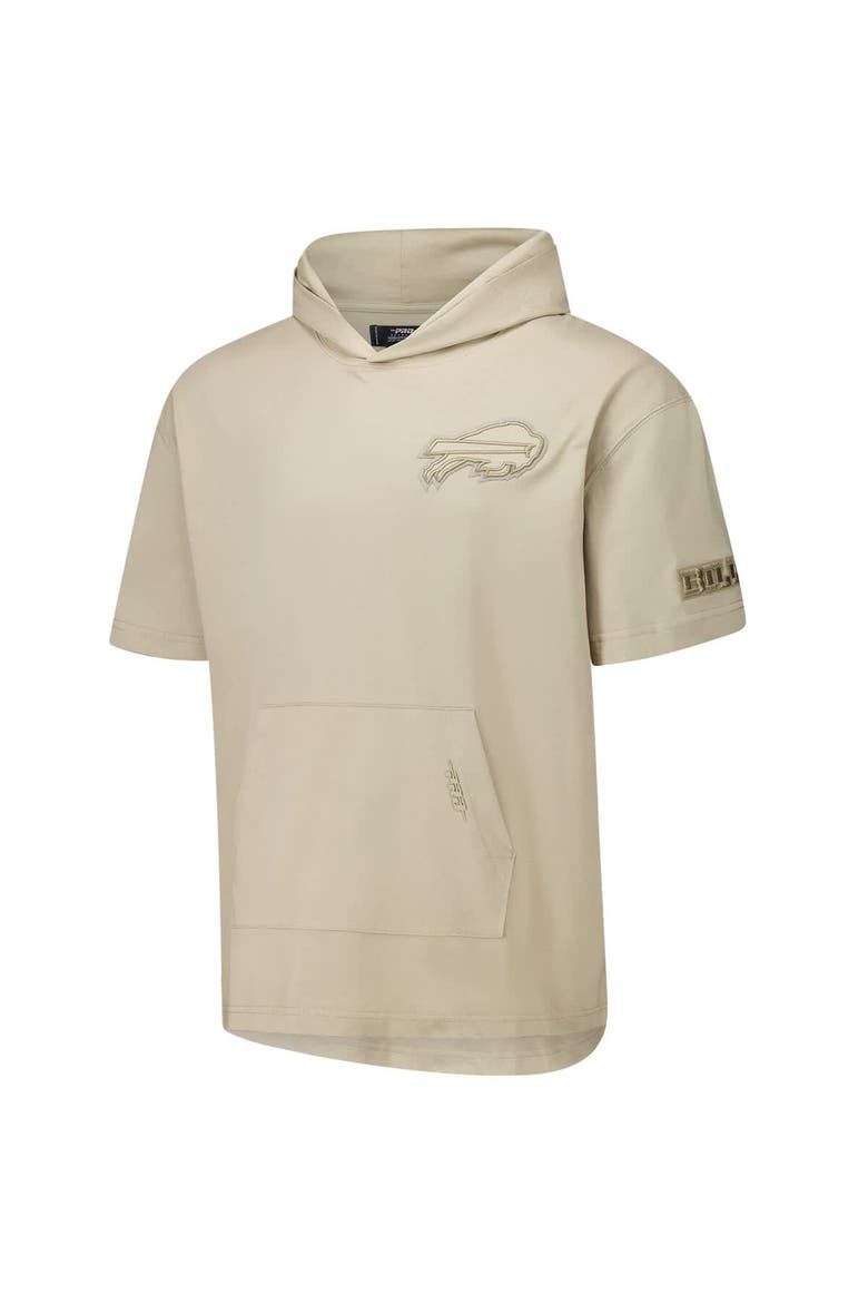 Men's Pro Standard Tan Buffalo Bills Neutrals Capsule Short Sleeve Pullover Hoodie, Alternate, color, Tan