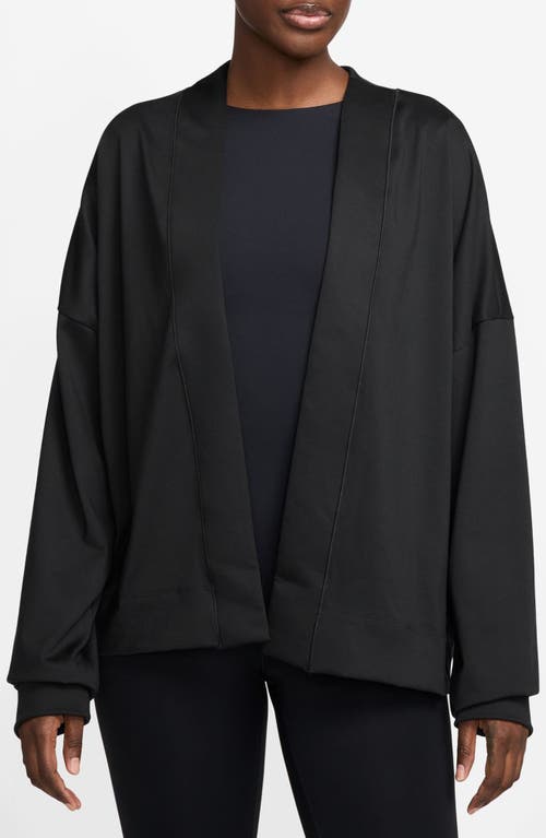 Nike Zenvy Dri-fit Oversize Cardigan In Black