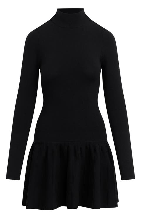 The Perfect Daughter Long Sleeve Wool Blend Minidress