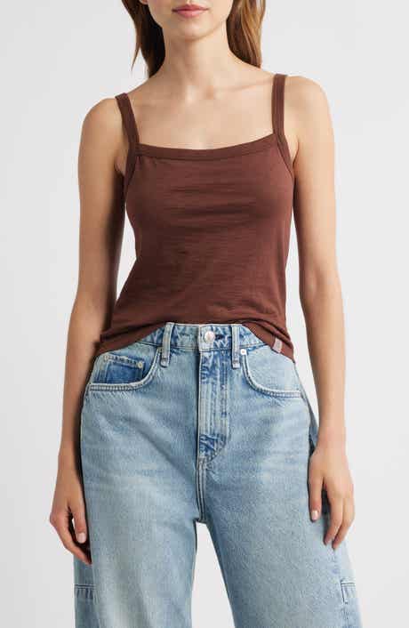The Slub Cotton Square Neck Tank