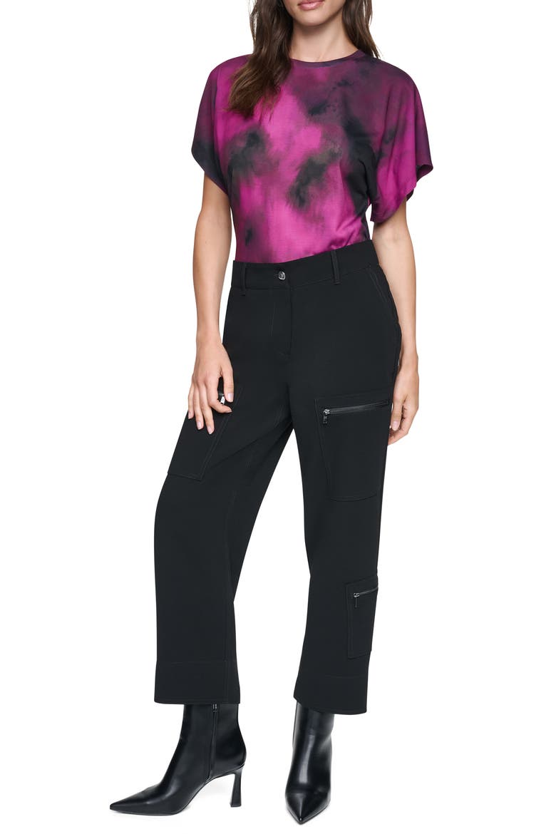 Zip Pocket Utility Pants, Alternate, color, BLACK