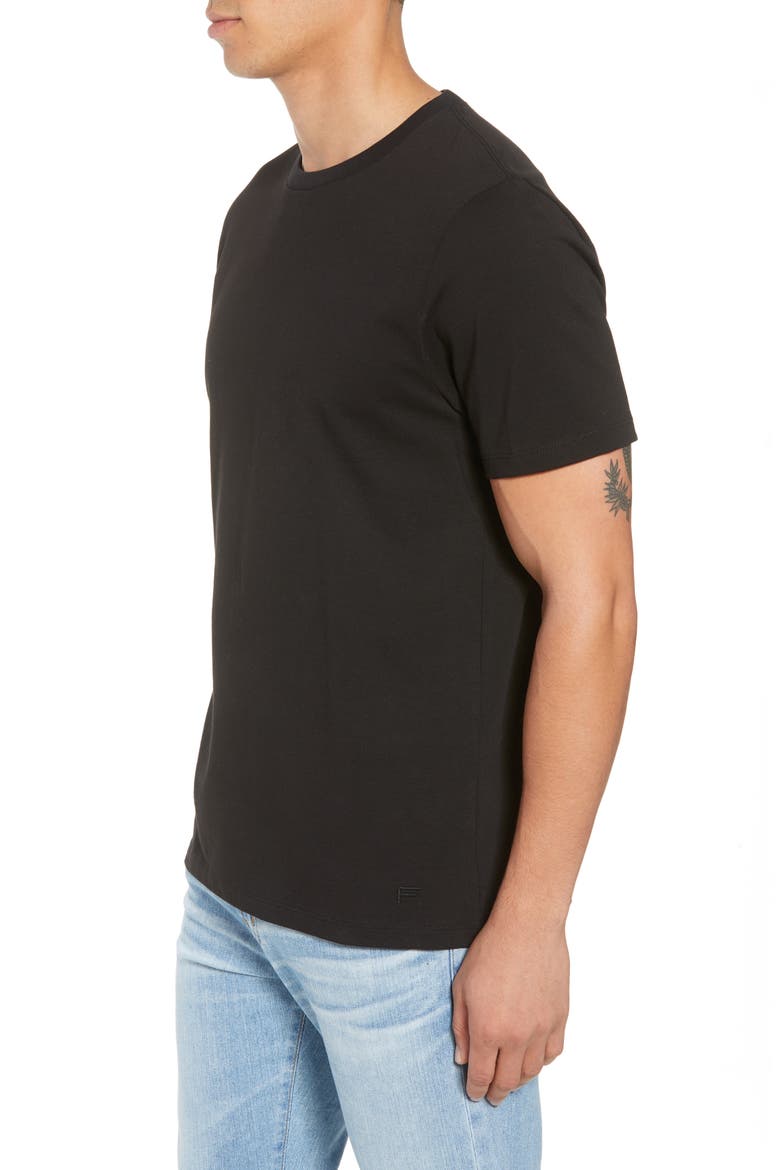 Heavyweight Classic Fit Cotton T-Shirt, Alternate, color, NOIR