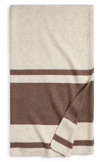 Nordstrom Stripe Wool & Cashmere Throw Blanket