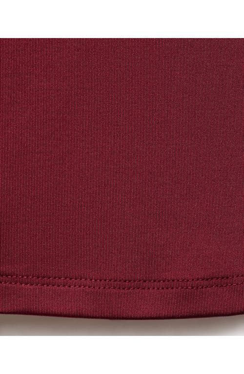 Mango Fitted Sleeveless Top In Burgundy