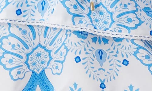 Melissa Odabash Lenni Tie Waist Cover-up Minidress In Blue