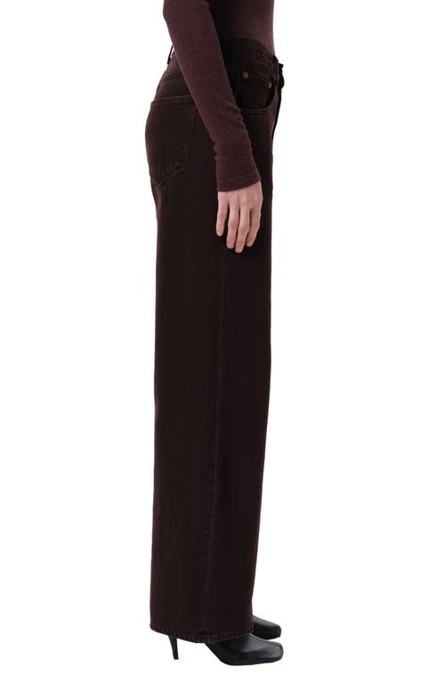 Agolde Low Curve Jeans In Burgundy