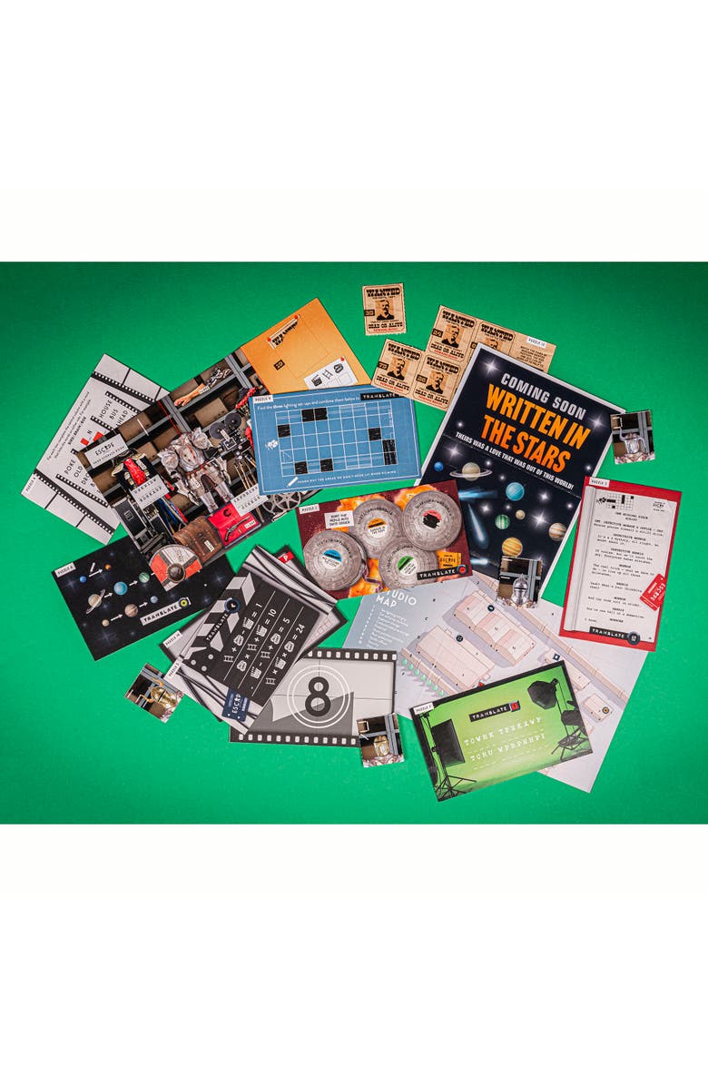 Professor Puzzle Escape From The Movie Studio, 12 Puzzles, Alternate, color,