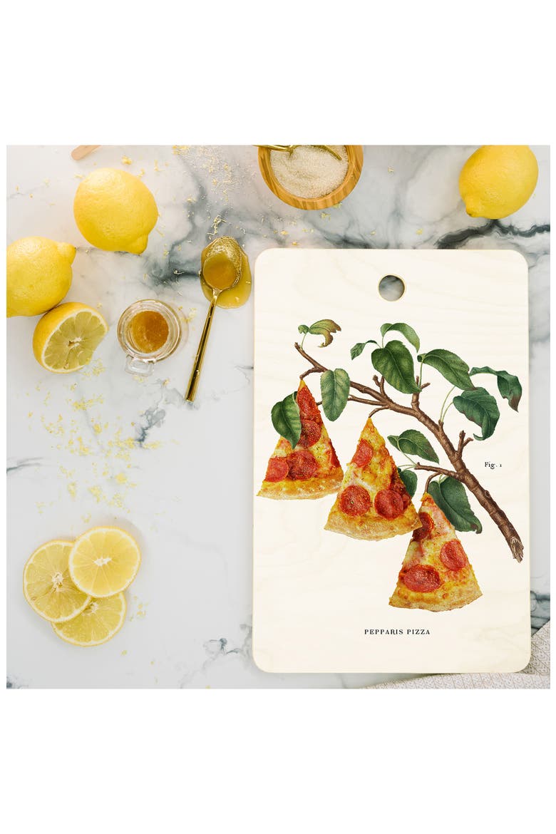 Pizza Plant Cutting Board, Alternate, color, MULTI BEIGE