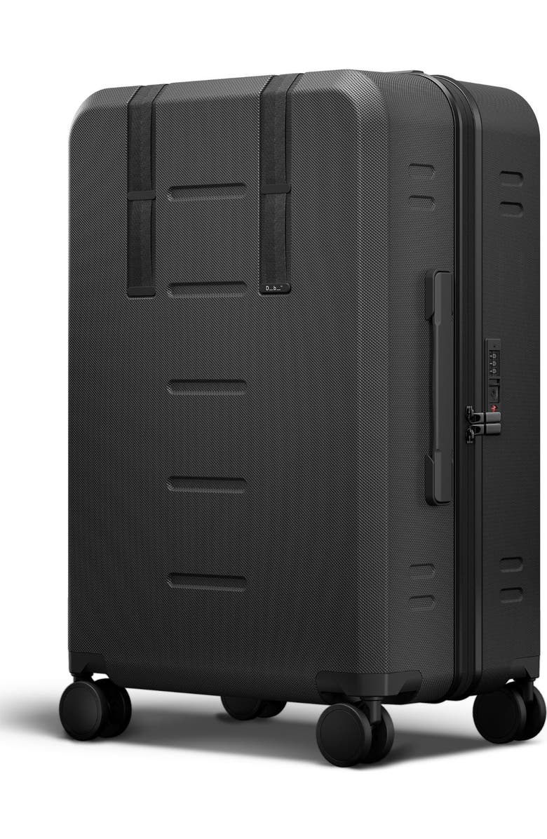 D_b_ Ramverk Compact Hard-Shell 24 Inch Checked Luggage Spinner with Zipper, Main, color, Black Out