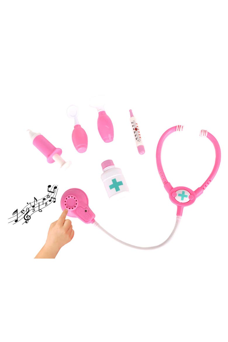 Gigo 12 Inch Baby Doll with Medical Set, Alternate, color, Multicolored