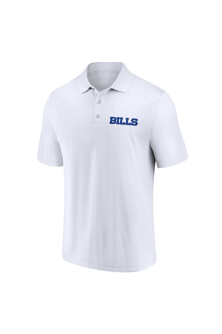 Men's Fanatics Branded White/Royal Buffalo Bills Lockup Two-Pack Polo Set, Alternate, color, White
