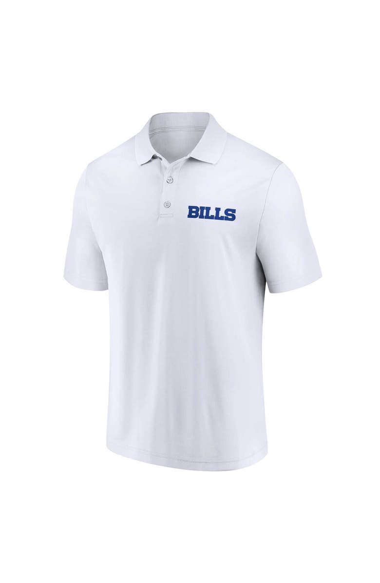 FANATICS Men's Fanatics Branded White/Royal Buffalo Bills Lockup Two-Pack Polo Set, Alternate, color, White
