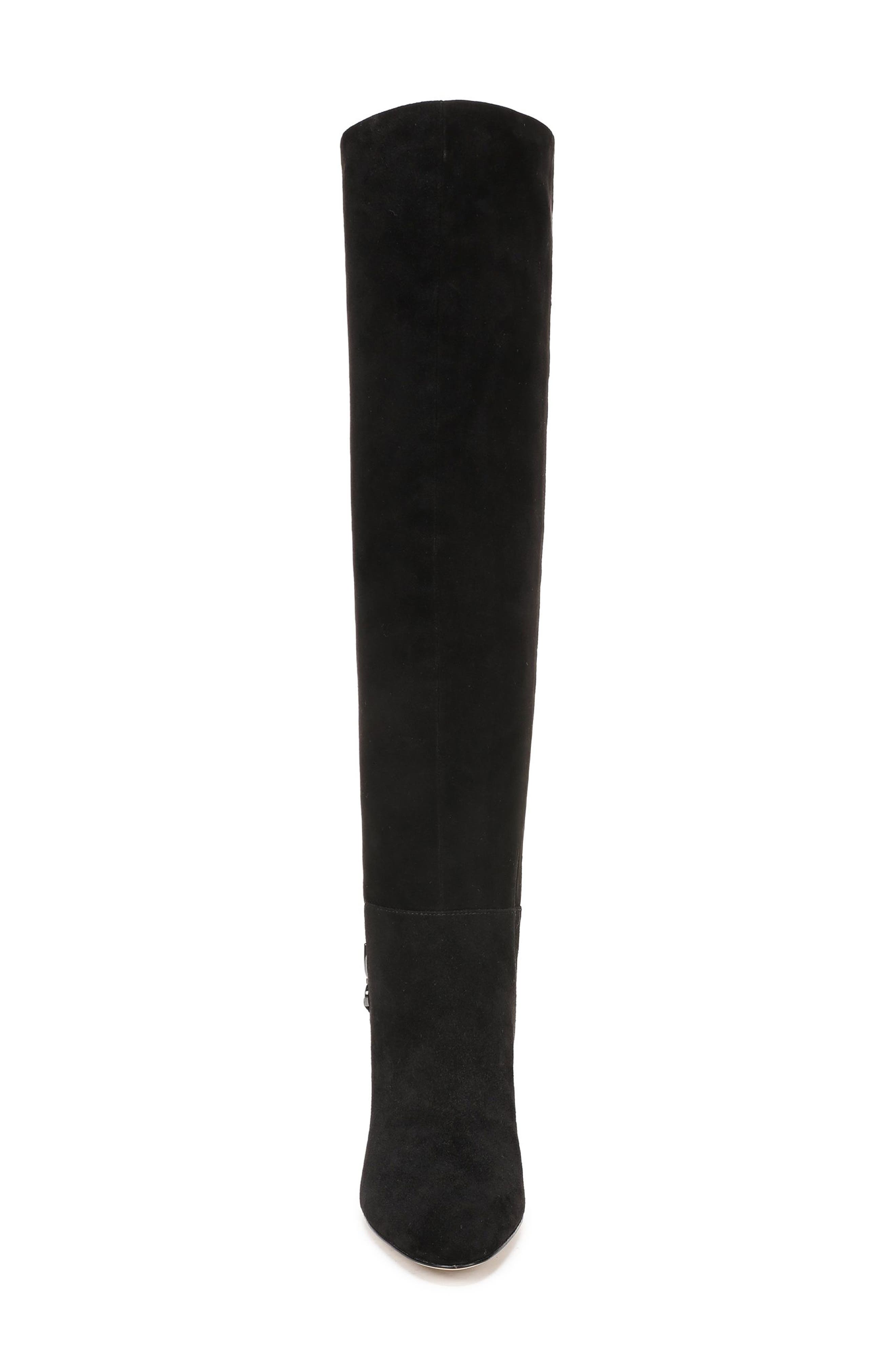 Coley Leather Knee High Boot, Alternate, color, BLACK LEATHER