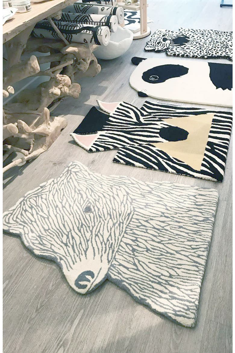 Bear Wool Rug, Alternate, color, MULTI